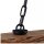Pendelleuchte Holz Metall E27 H: max. 80 cm 3-flammig