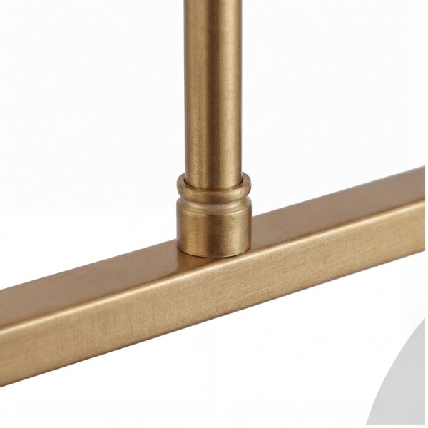 Pendelleuchte Metall Glas E27 H: max. 63 cm 4-flammig