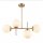 Pendelleuchte Metall Glas E27 H: max. 63 cm 4-flammig