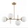 Pendelleuchte Metall Glas E27 H: max. 63 cm 4-flammig