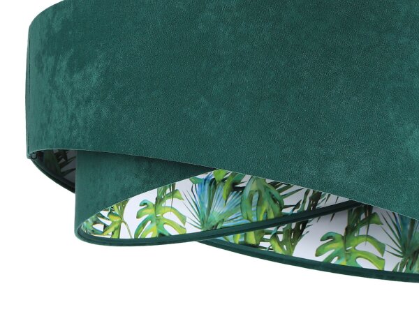 Lampe à suspendre de table Vert foncé Multicolore