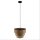 Pendelleuchte Metall Korbschirm 38 cm breit E27 rund