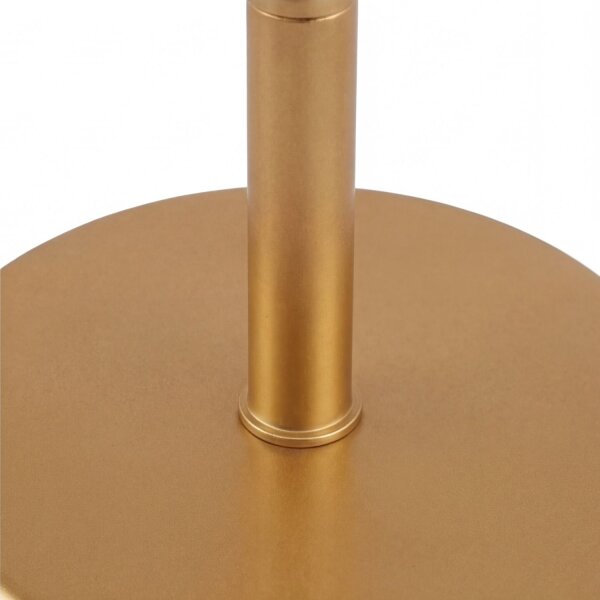 Wandlampe Metall Glas H: 24 cm in Gold Weiß E27 Retro