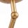 Wandlampe Metall Glas H: 24 cm in Gold Weiß E27 Retro