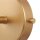 Wandlampe Metall Glas H: 24 cm in Gold Weiß E27 Retro