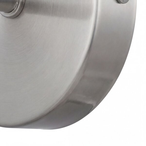 Wandleuchte Metall Stoff 26 cm hoch in Silber Grau E27