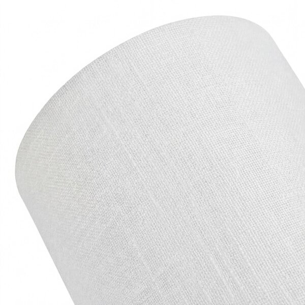 Wandspot Metall Stoff verstellbar geflammtes Holz Creme