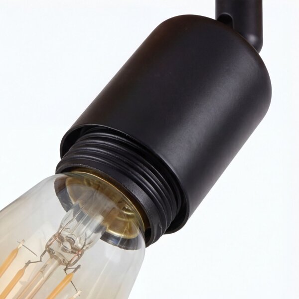 Spot Lampe Holz Metall verstellbar E27 2-flammig RETHEN