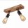 Spot Lampe Holz Metall verstellbar E27 2-flammig RETHEN