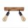 Spot Lampe Holz Metall verstellbar E27 2-flammig RETHEN