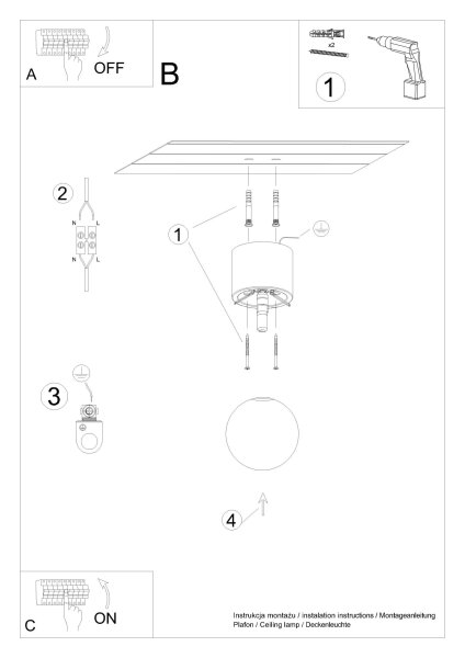 Deckenlampe Glas Holz G9 H:19 cm gemütlich blendarm