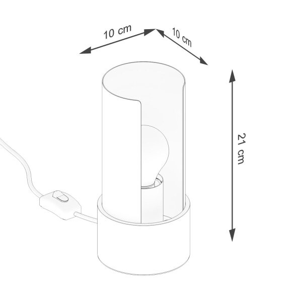 Tischlampe Stahl Weiß E27 1 cm Schreibtisch Nachttisch