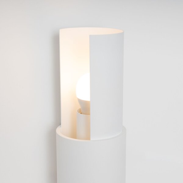 Wandlampe Stahl Weiß E27 H:37 cm Up Down indirekt
