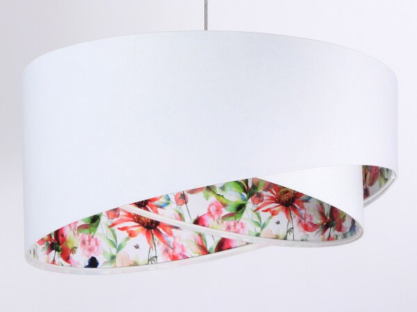 Suspension salle à manger blanc multicolore tissu salon