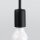 Wandlampe mit Arm Schwarz Stahl E27 H:19 cm dekorativ