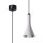Hängelampe Beton Stahl Grau Schwarz E14 L:12 cm