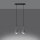 Hängelampe Beton Stahl Grau Schwarz E14 34 cm 2-flammig