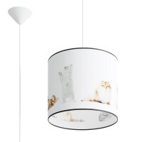 Hängelampe Kinder E27 Katze Kinderzimmer Ø30...