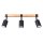 Deckenstrahler Holz Stahl Schwarz GU10 flexibel 54 cm