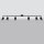 Deckenspot Stahl Schwarz GU10 135 cm verstellbar
