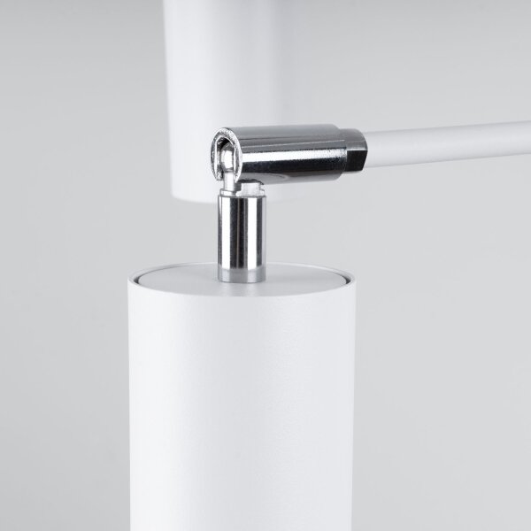 Hängelampe Stahl Weiß flexibel GU10 L:77 cm 6-flammig