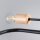 Deckenlampe Stahl Holz Schwarz E27 B:100 cm 8-flammig