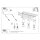 Deckenspot Ocker Stahl GU10 L:45 cm 3-flmg verstellbar