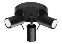 Deckenstrahler Stahl Schwarz GU10 L:20 cm schwenkbar