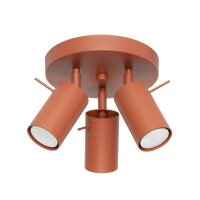 Deckenstrahler Stahl Ocker GU10 L:19 cm schwenkbar