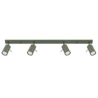 Deckenstrahler Olivgrün 4-flammig GU10 81 cm flexibel
