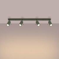 Deckenstrahler Olivgrün 4-flammig GU10 81 cm flexibel