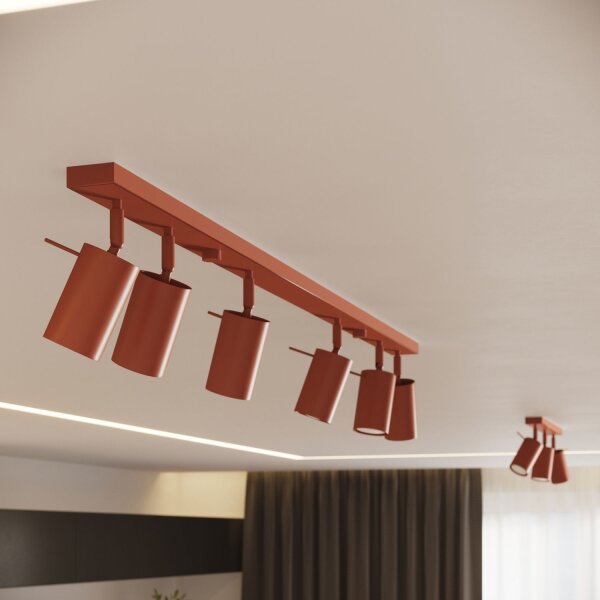 Deckenstrahler Ocker 4-flammig GU10 81 cm flexibel