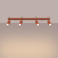 Deckenstrahler Ocker 4-flammig GU10 81 cm flexibel