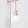 Wandleuchte Holz Glas Stecker Kabel Schalter G9 T:25 cm