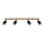 Deckenspot Holz Stahl Schwarz GU10 verstellbar 96 cm