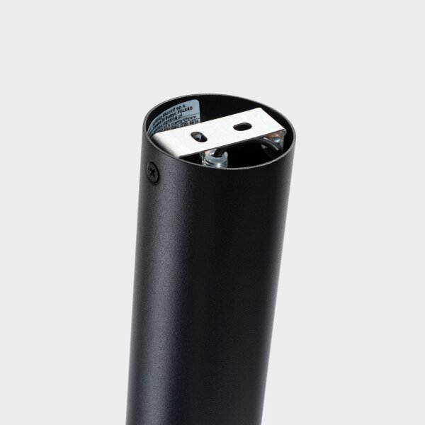 Elegante Deckenlampe Schwarz Chrom GU10 Ø6 cm rund