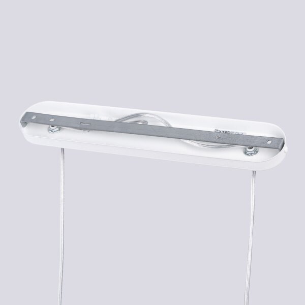 Stilvolle Hängelampe Weiß Stahl GU10 33 cm 2-flammig