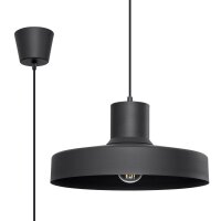 Hängelampe Stahl Schwarz E27 L:35 cm rund...