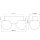 Deckenlampe Holz Glas G9 2-flammig 29 cm lang blendarm
