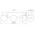 Deckenlampe Holz Glas G9 3-flammig 46 cm lang blendarm