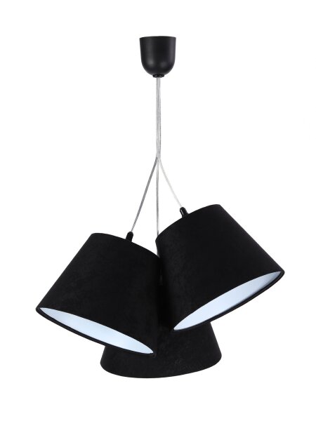 Suspension Noir Blanc Tissu 3-flmg Rétro