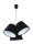 Suspension Noir Blanc Tissu 3-flmg Rétro