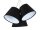 Suspension Noir Blanc Tissu 3-flmg Rétro