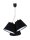 Suspension Noir Blanc Tissu 3-flmg Rétro