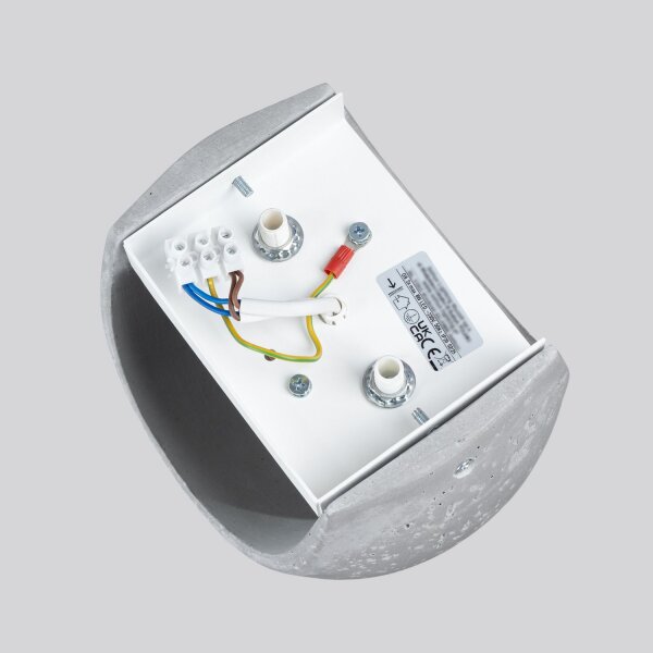 Wandleuchte Up Down Beton G9 T:14 cm indirekt blendarm