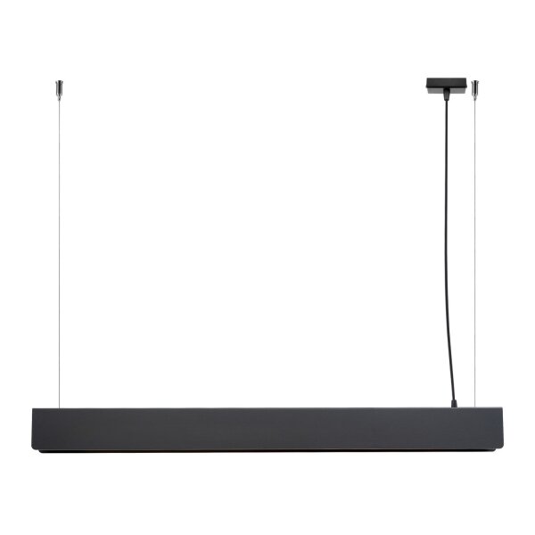 Große Hängelampe Stahl Schwarz G13 3000 K L:100 cm