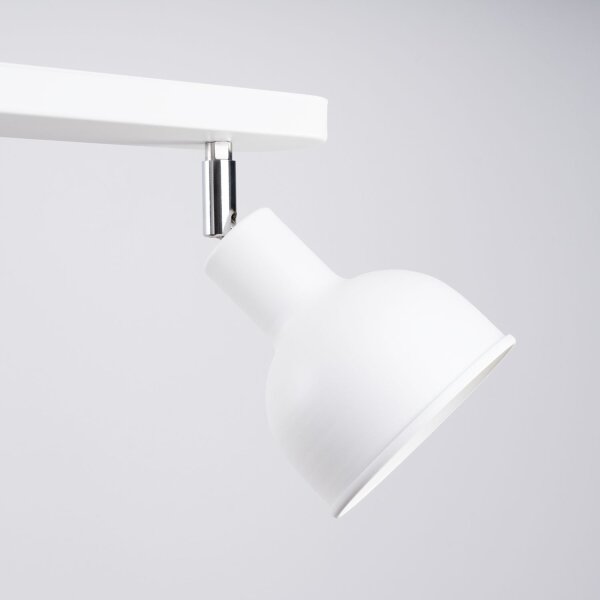 Deckenspot flexibel Weiß Stahl E27 47 cm 2-flammig
