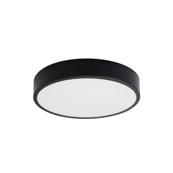 LED Deckenleuchte Aluminium Schwarz 3000 K L:40 cm rund