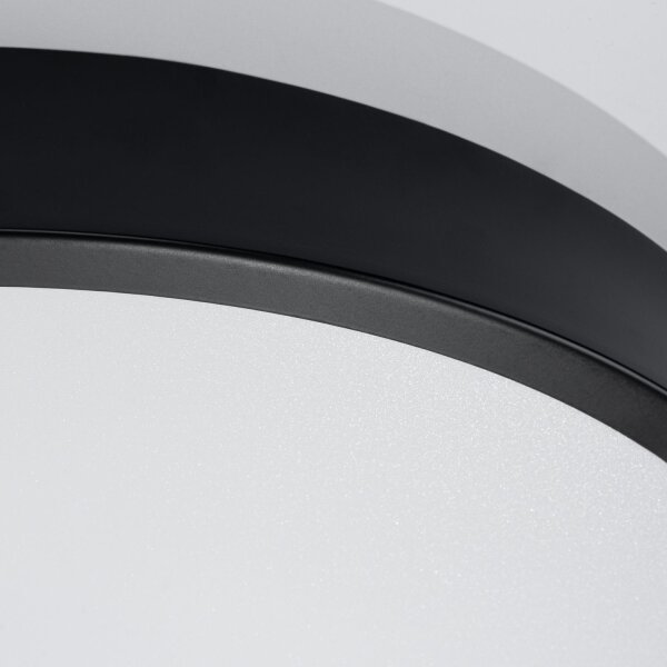 LED Deckenleuchte Aluminium Schwarz 3000 K L:40 cm rund