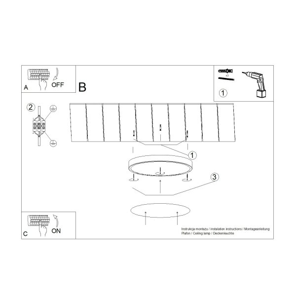 LED Deckenleuchte Aluminium Weiß 3000 K Ø40 cm blendarm